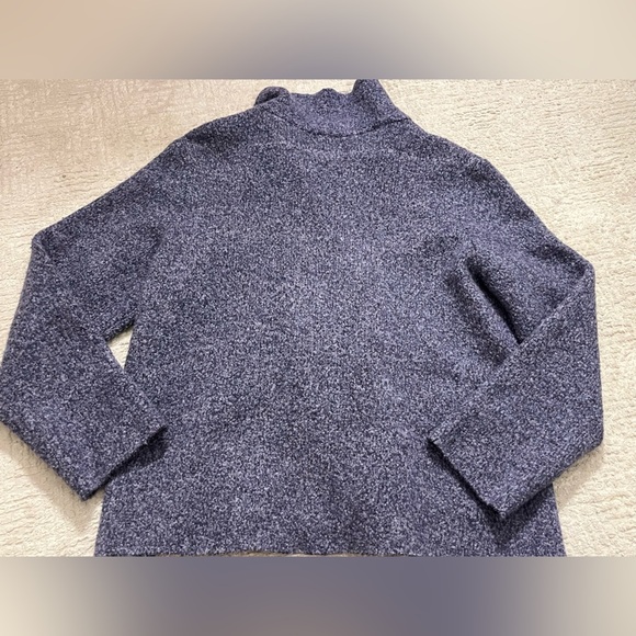 Eileen Fisher Wool/Nylon/Cashmere Button Collared Tweed Caridigan - Picture 9 of 9